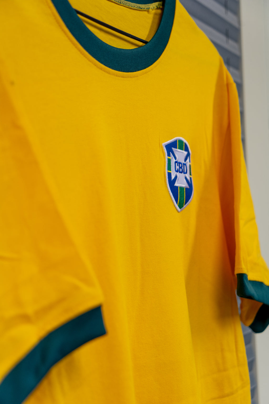 Signert Pele Brasil hjemmedrakt