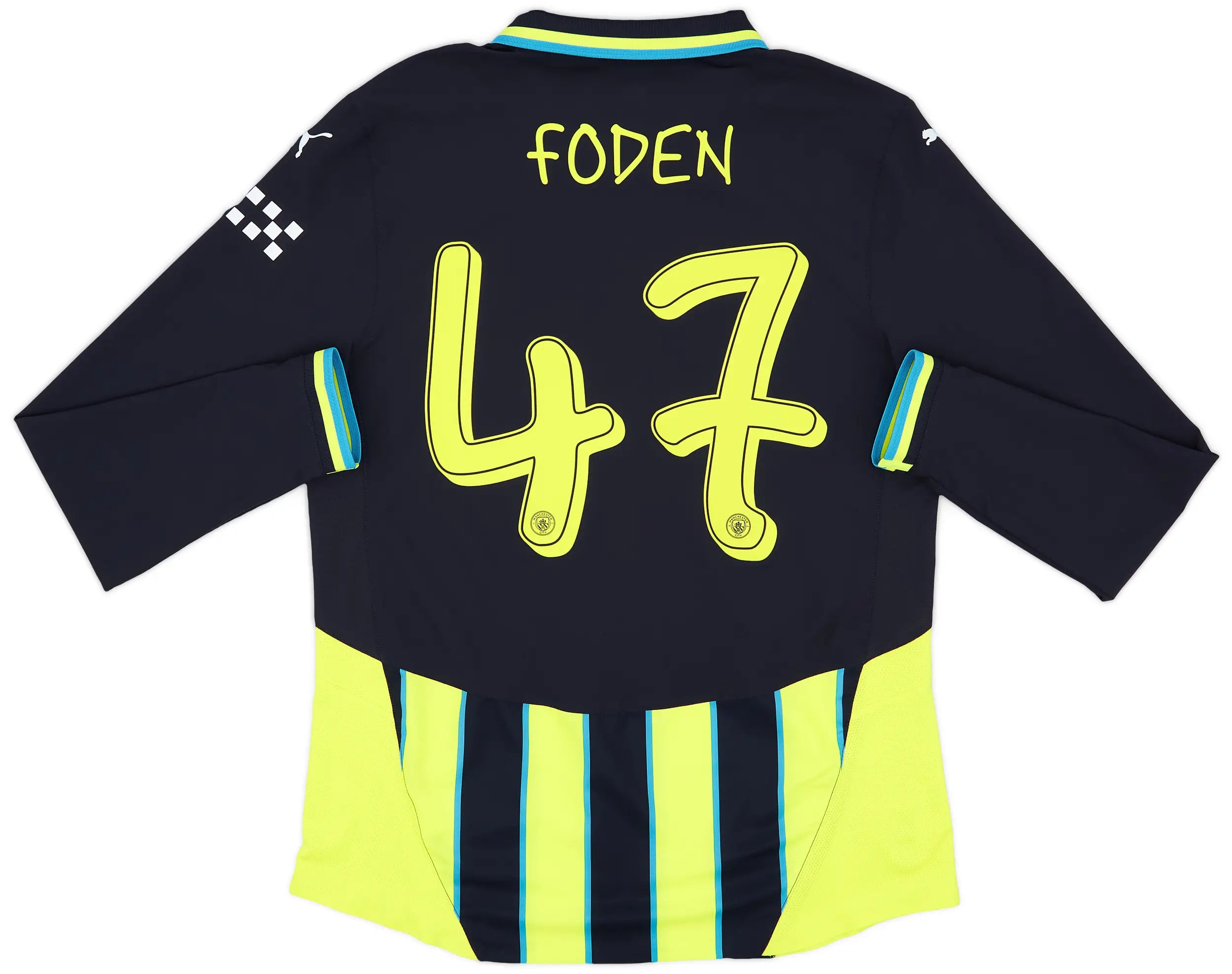 2024-25 Manchester City Borte Player Issue L/S drakt Foden #47