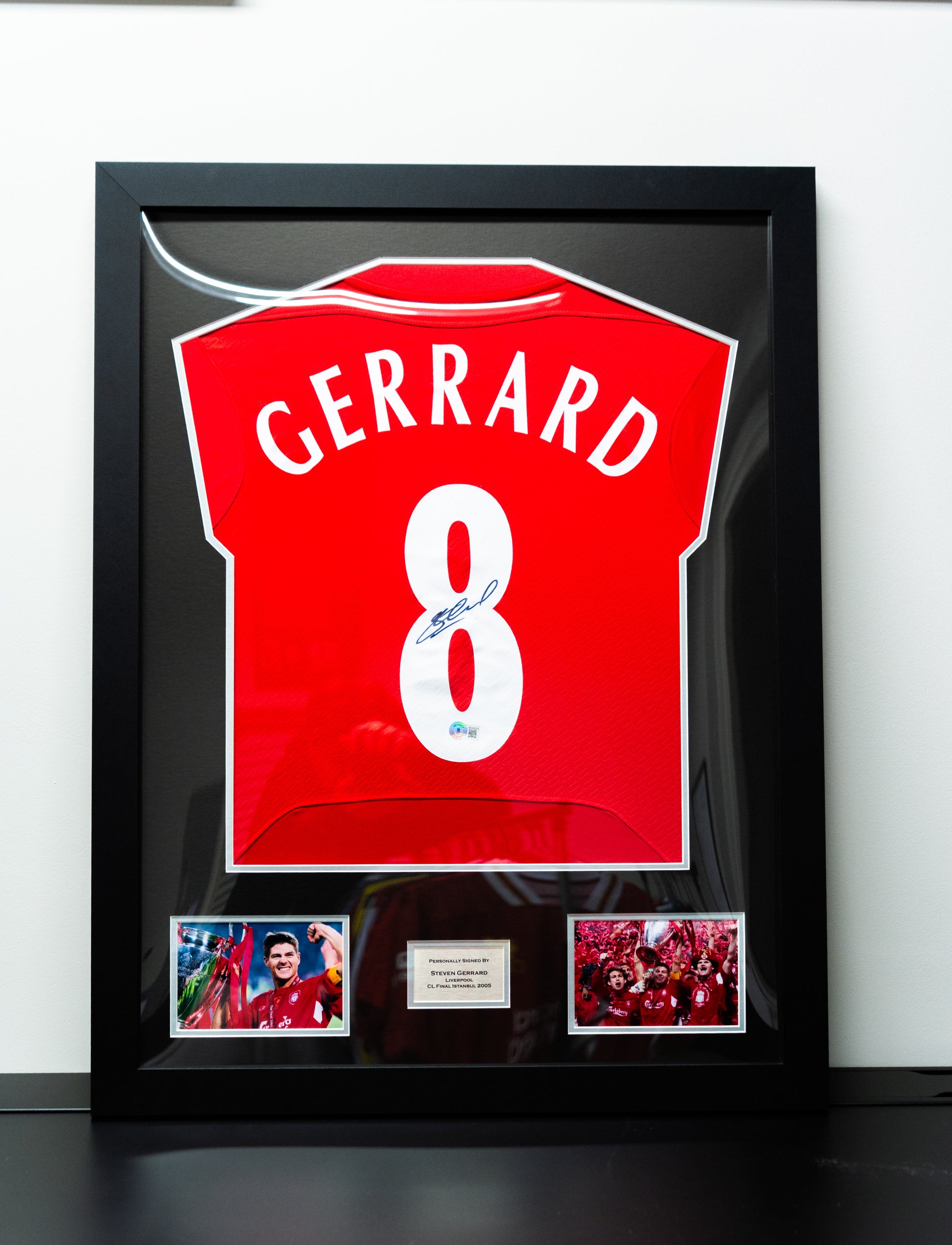Signert Steven Gerrard Liverpool drakt - CL Finale Instanbul 2005