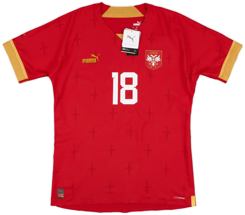 2022-23 Serbia Player Issue drakt Vlahovic #9