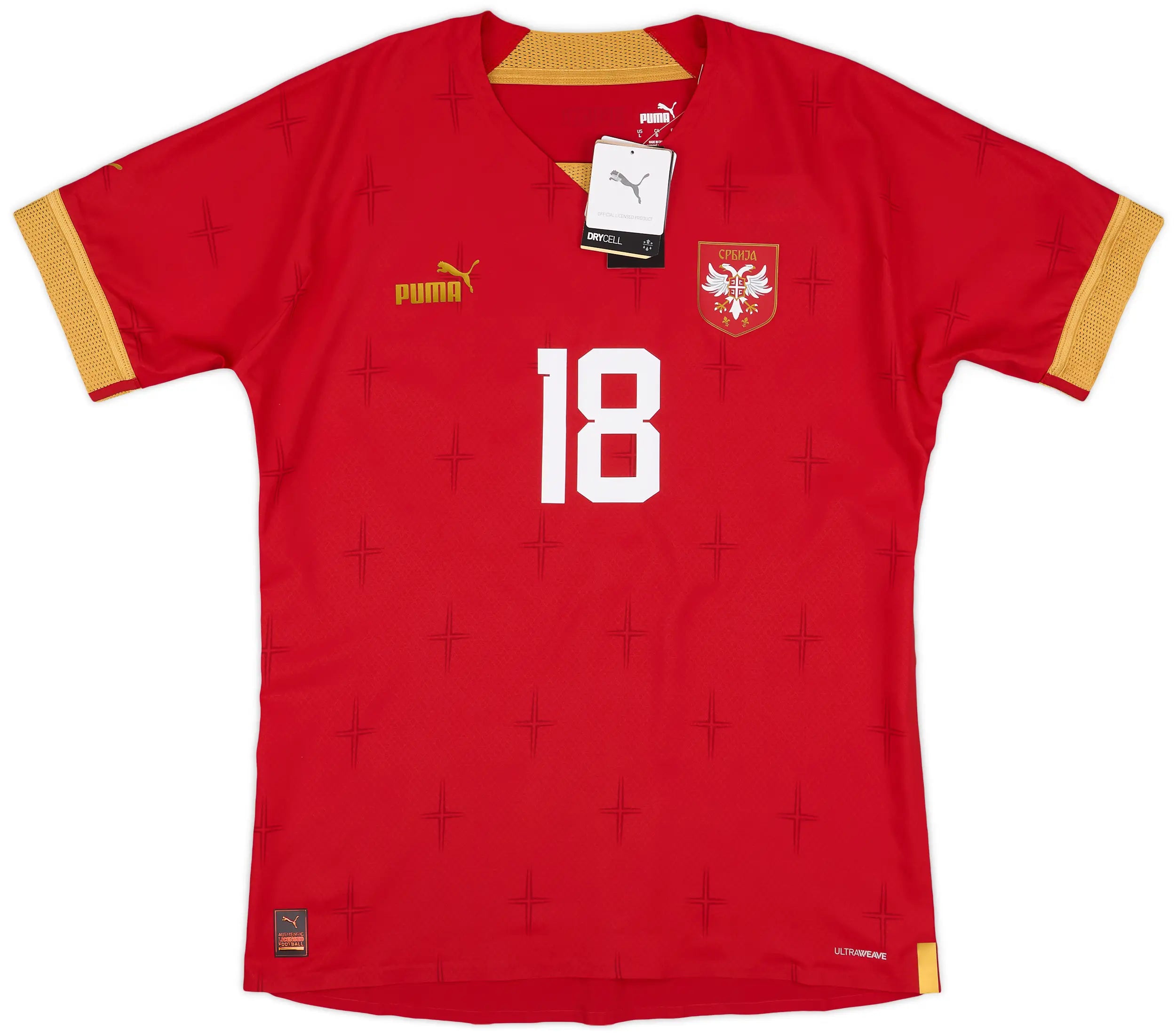 2022-23 Serbia Player Issue drakt Vlahovic #9