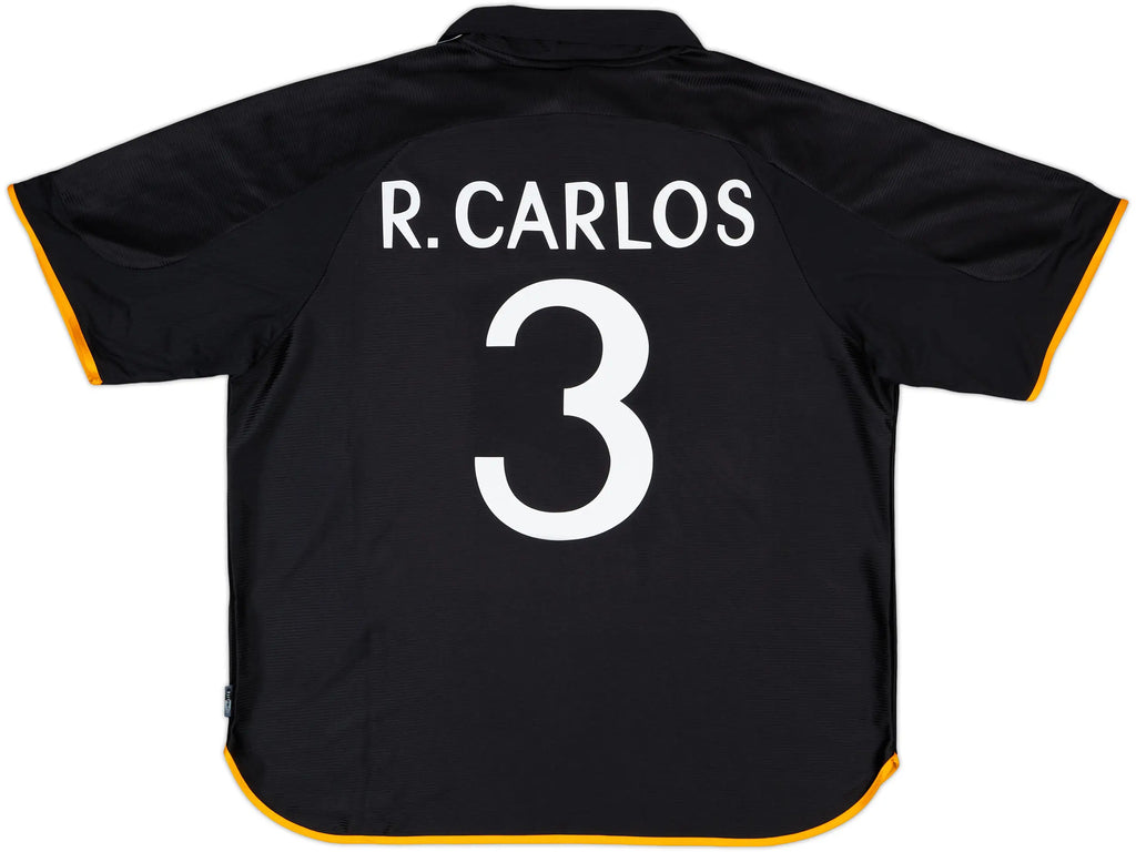 1999-00 Real Madrid adidas Reissue Borte drakt R.Carlos #3