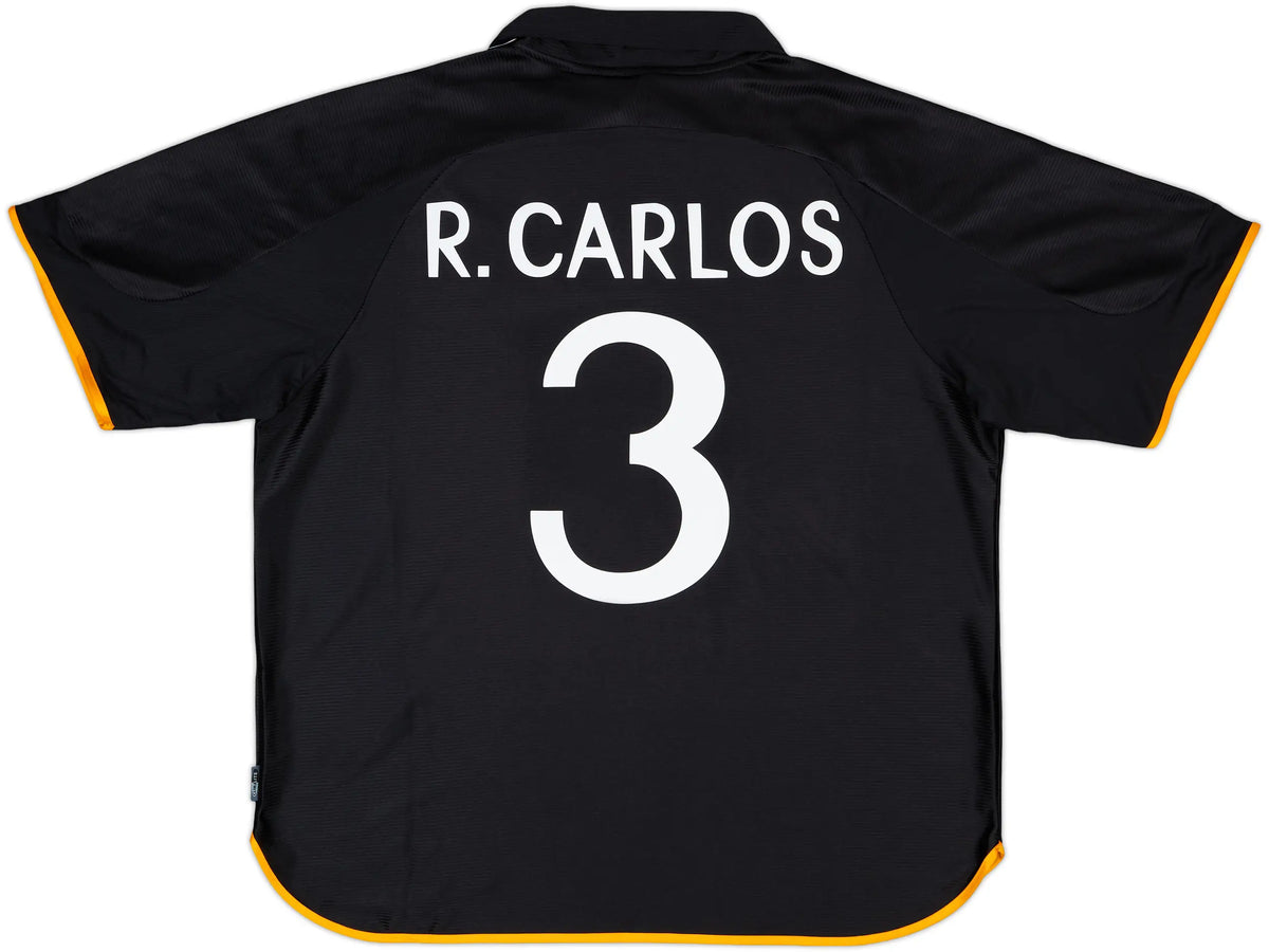 1999-00 Real Madrid adidas Reissue Borte drakt R.Carlos #3