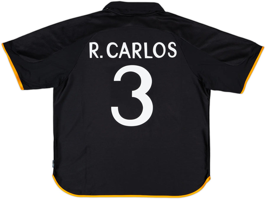 1999-00 Real Madrid adidas Reissue Borte drakt R.Carlos #3