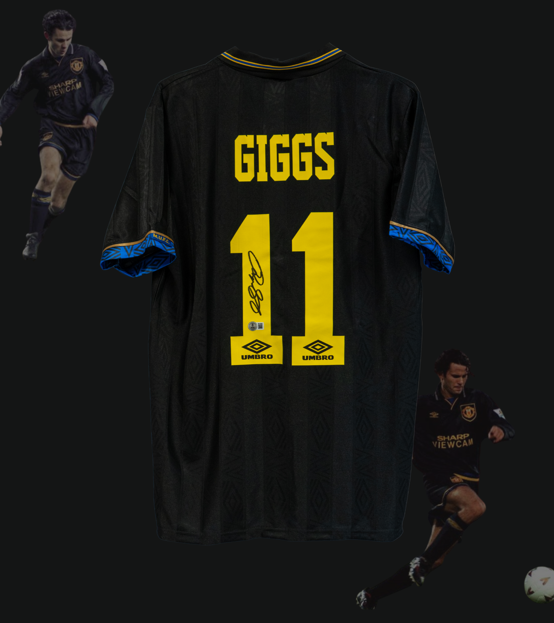 Signert Ryan Giggs Manchester United bortedrakt 1993-1995