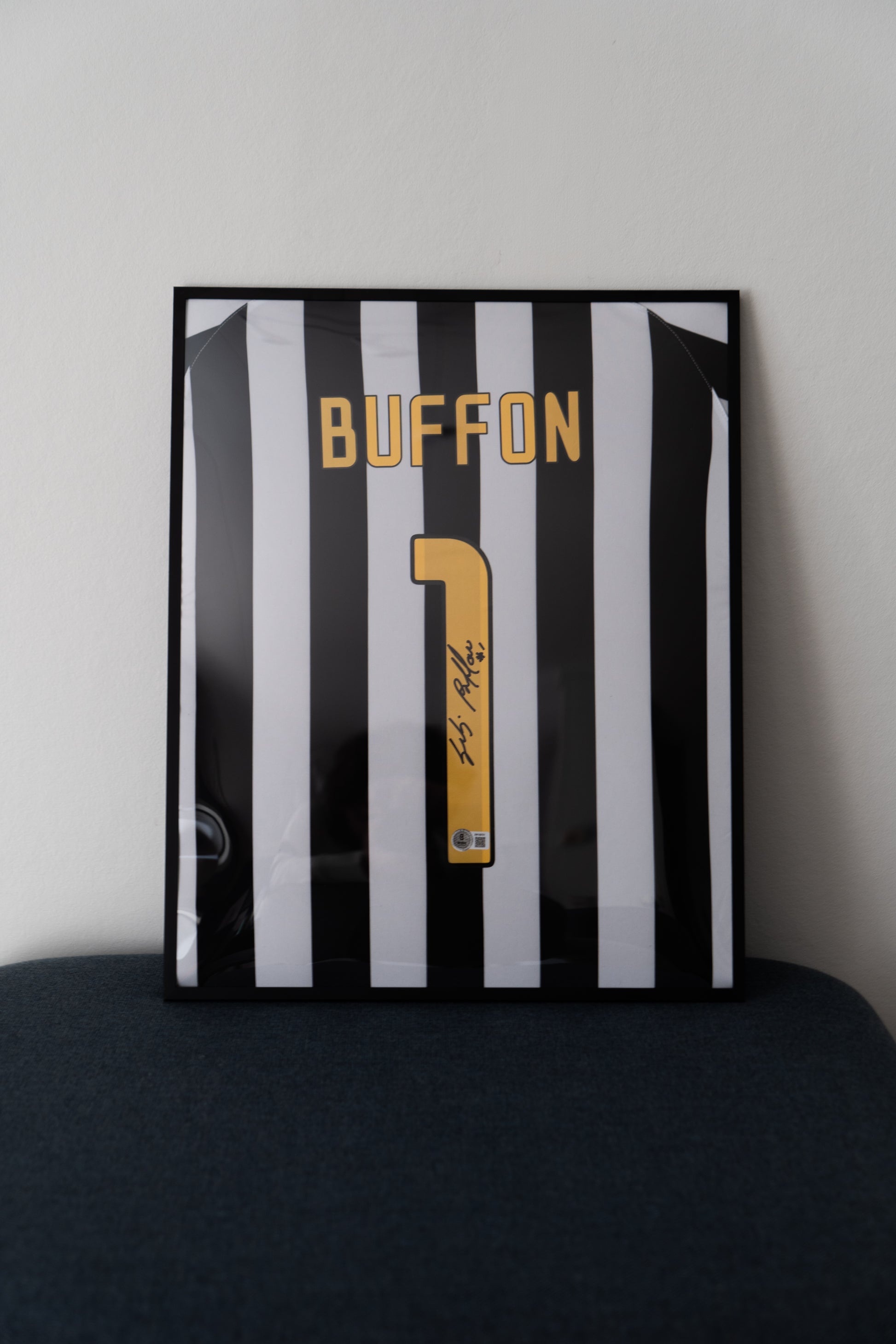 Signert innrammet Buffon juventus hjemmedrakt 03/04