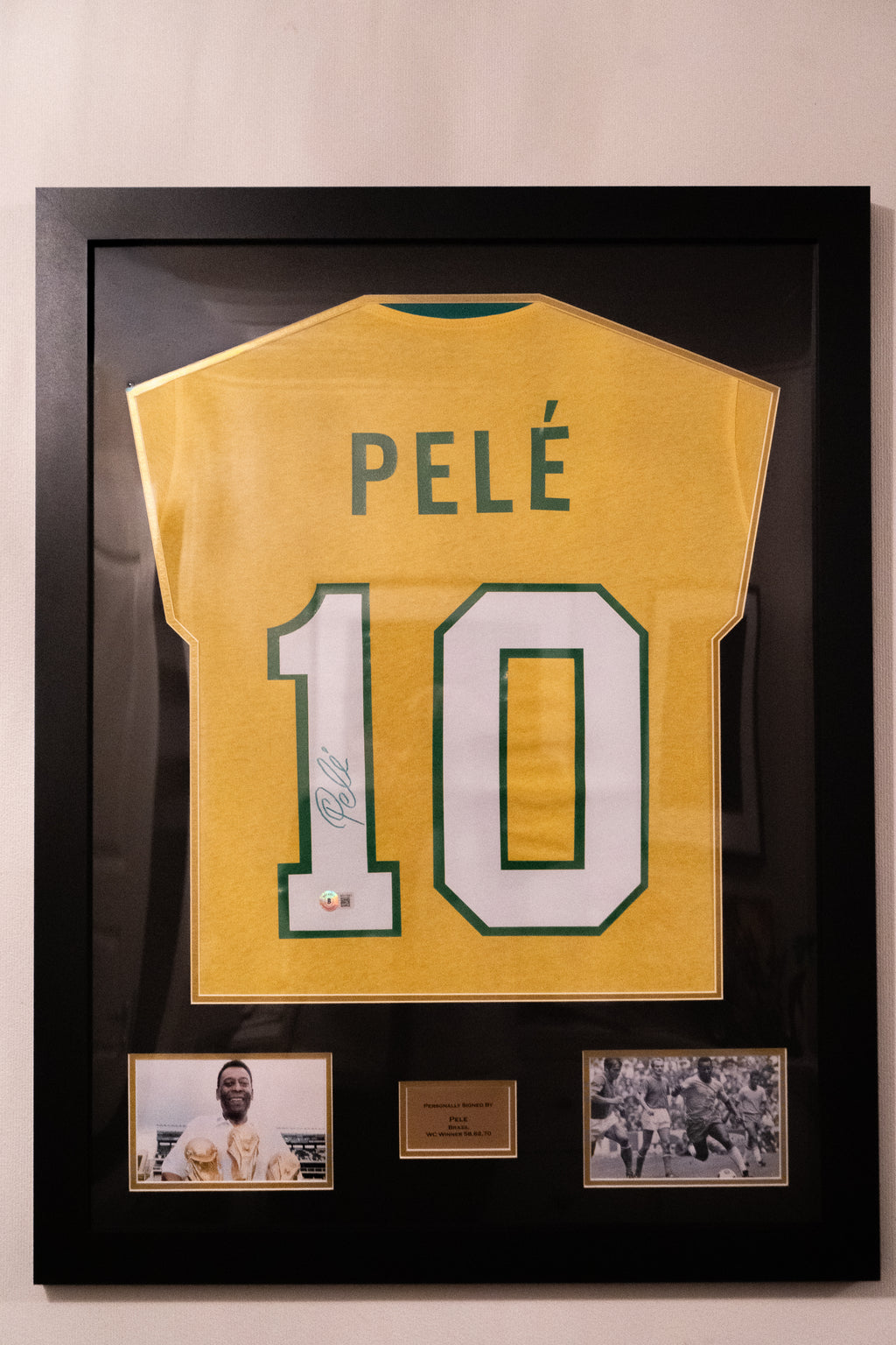 Pele Signert Brasil drakt
