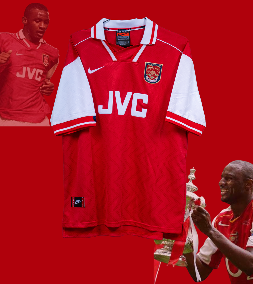 Signert Patrick Vieira Arsenal hjemmedrakt 96/98