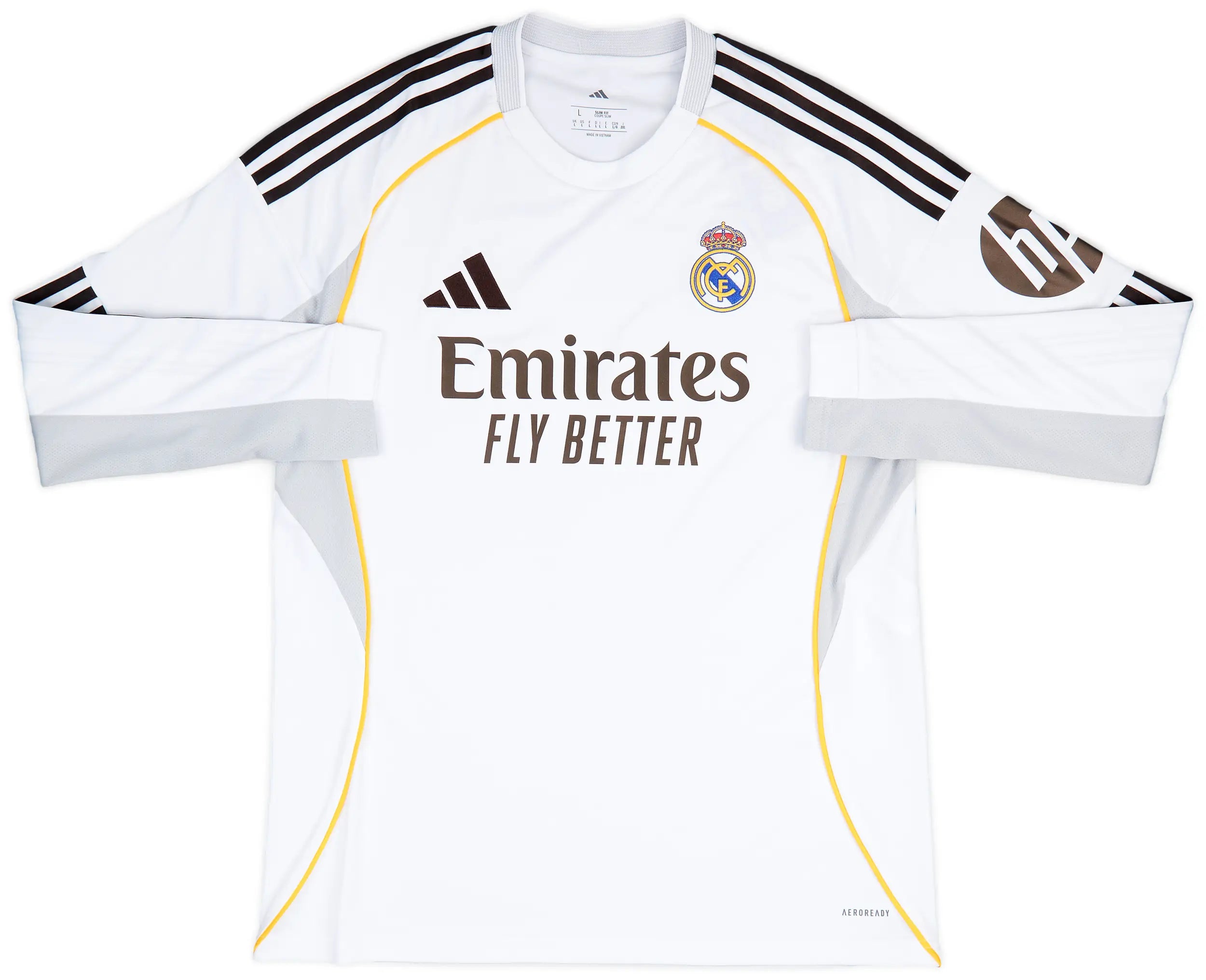 2025-26 Real Madrid Hjemmedrakt Longsleeve