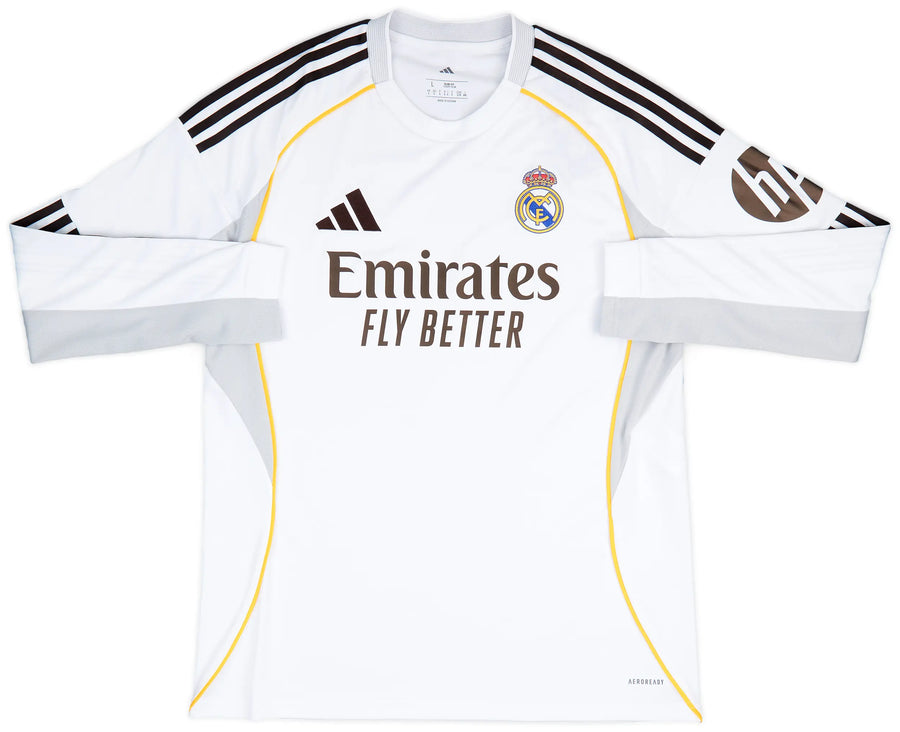 2025-26 Real Madrid Hjemmedrakt Longsleeve
