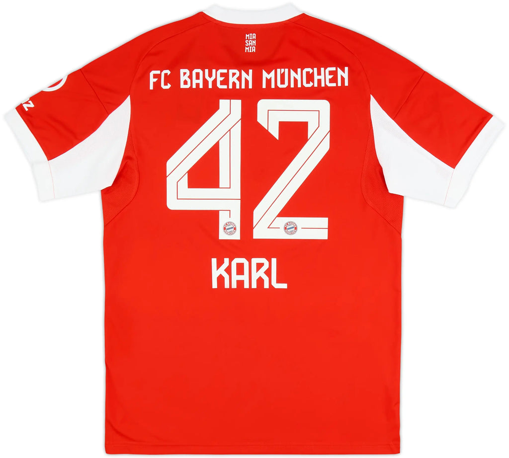 2025-26 Bayern Munich Hjemme drakt Karl #42