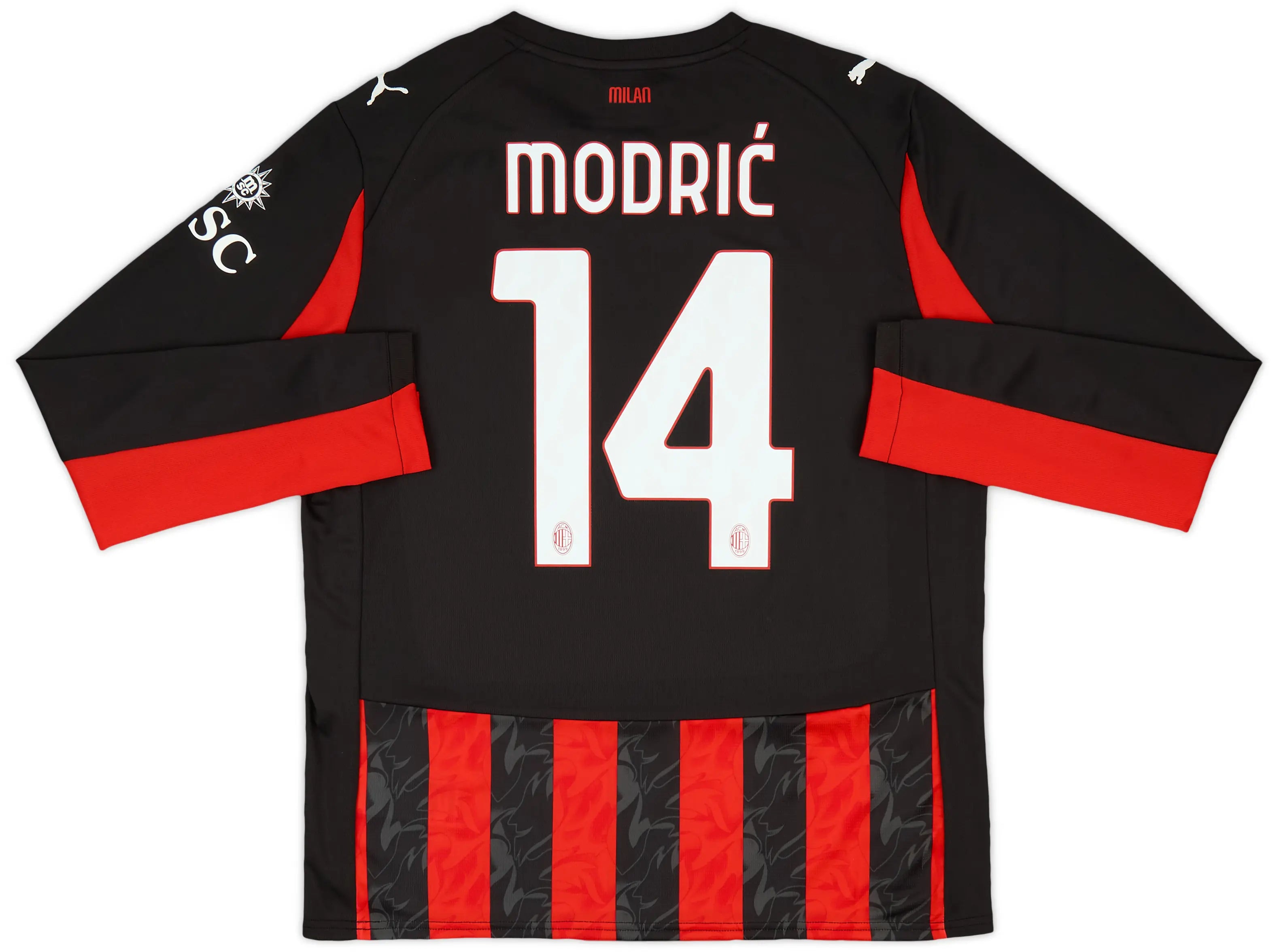 2025-26 AC Milan Hjemme L/S drakt Modric #14