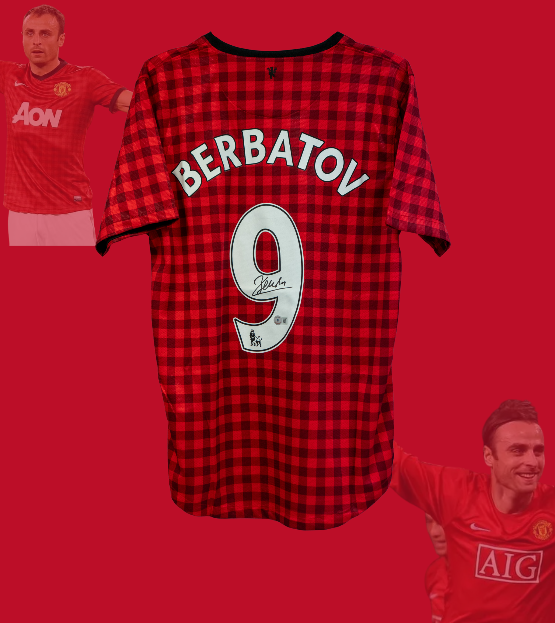 Signert Berbatov Manchester United drakt