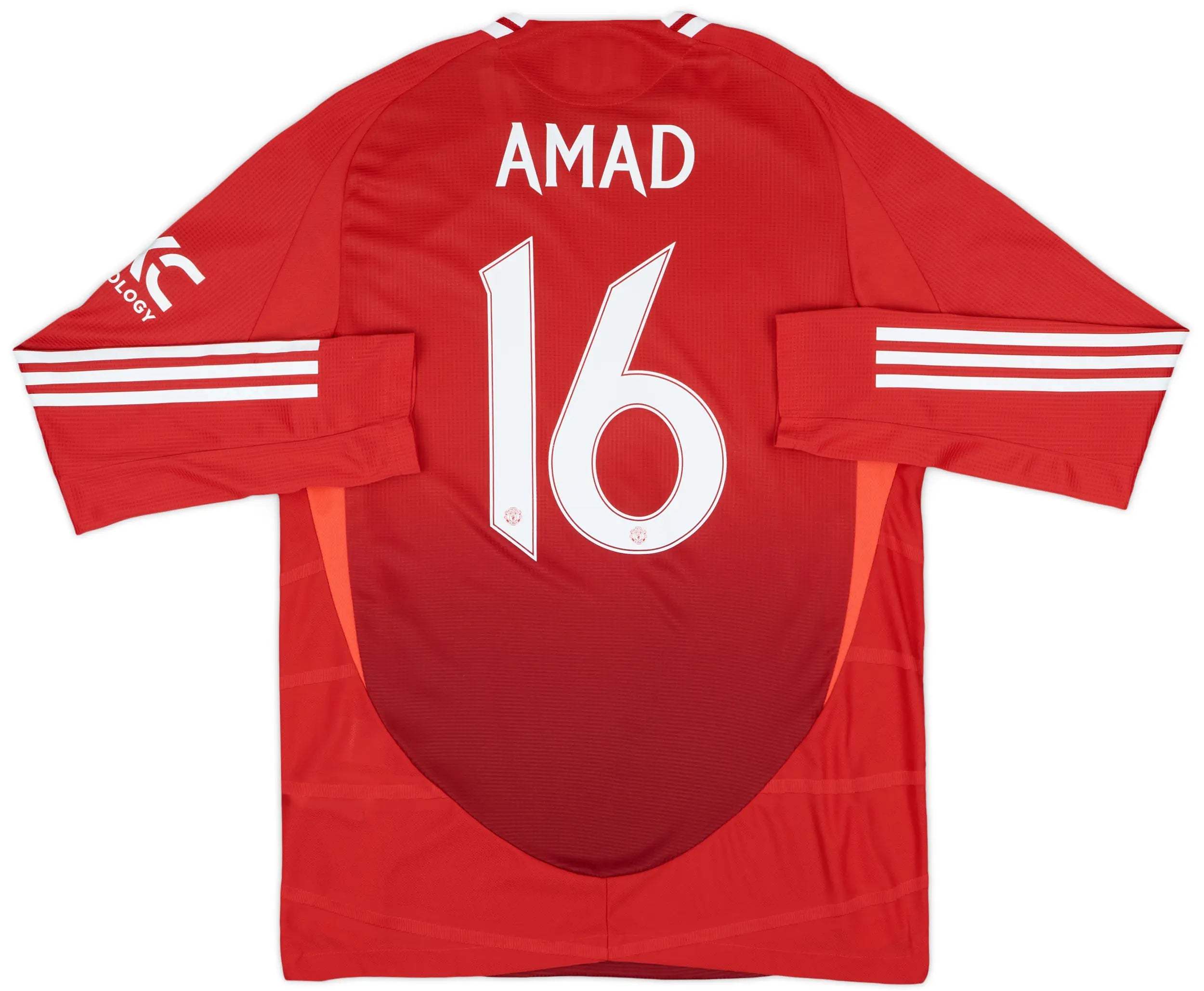 2024-25 Manchester United Hjemme Player Issue L/S drakt Amad #16