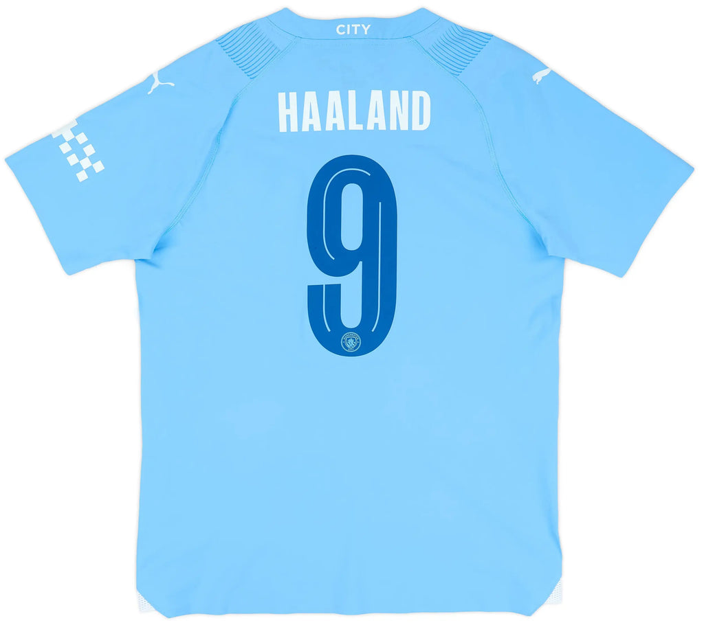 2023-24 Manchester City Hjemme Player Issue Europadrakt Haaland #9