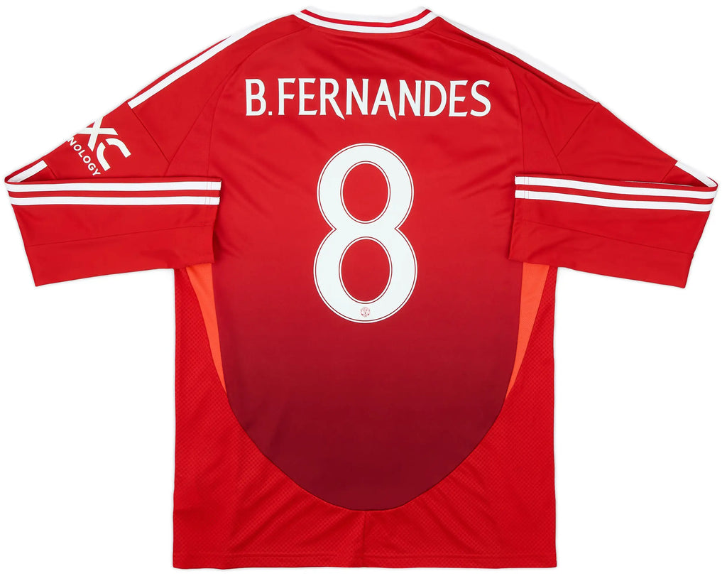 2024-25 Manchester United Hjemme L/S drakt B.Fernandes #8