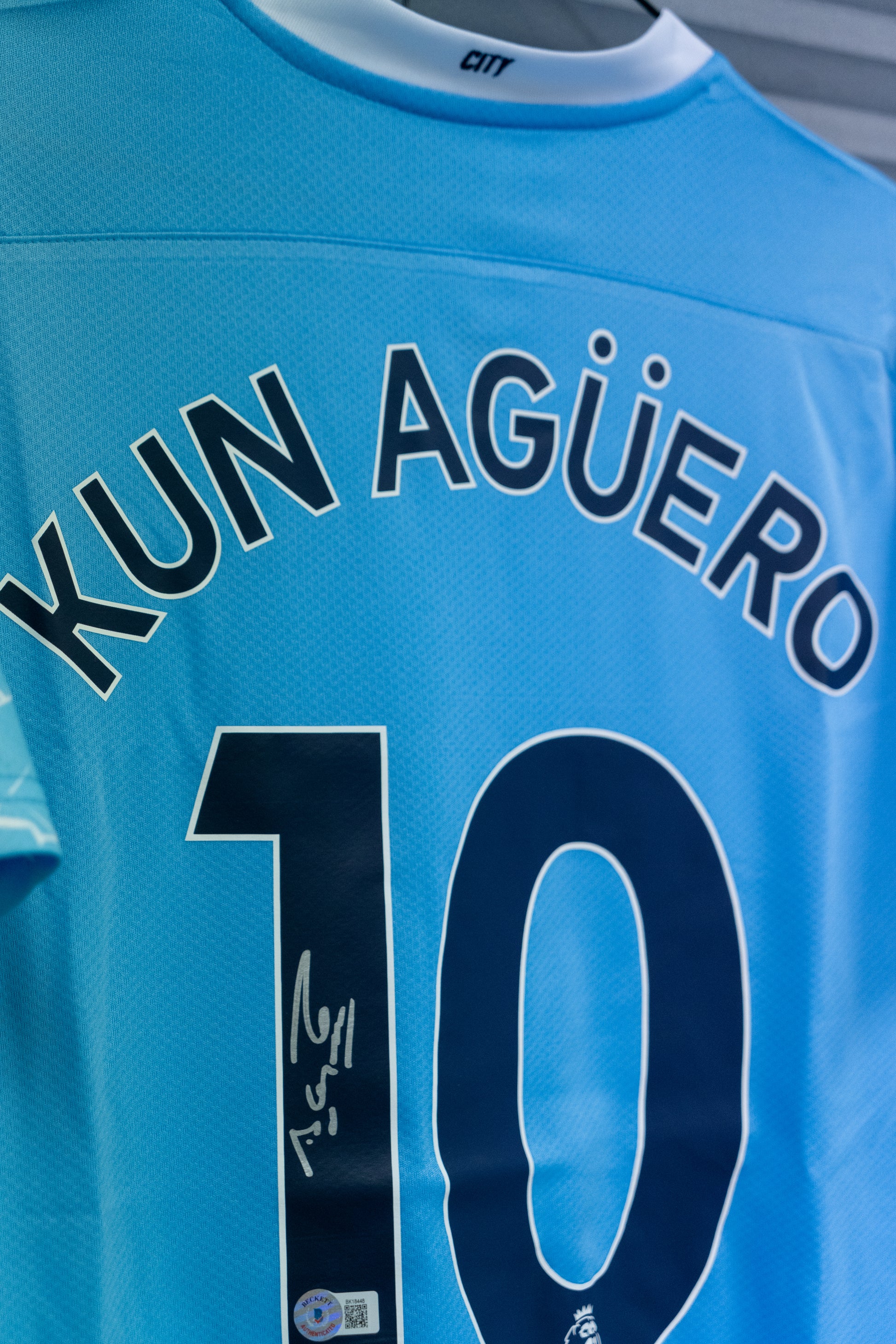 Signert Sergio Aguero Manchester City drakt