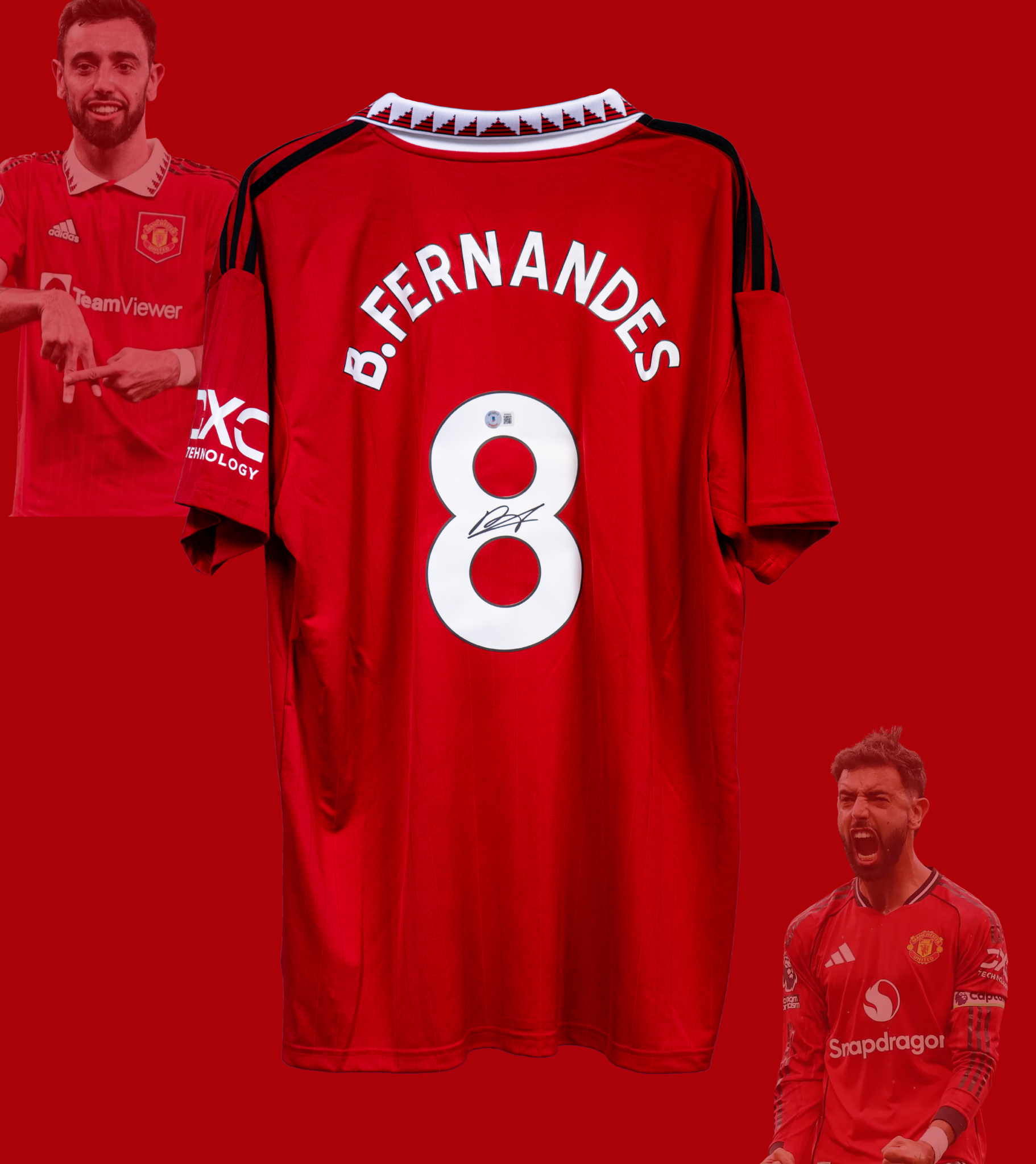 Signert Bruno Fernandes hjemmedrakt 22/23