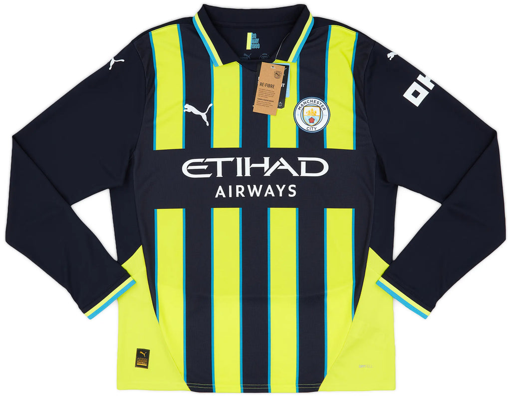 2024-25 Manchester City Borte L/S drakt De Bruyne #17