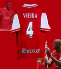Patrick Vieira Signert Arsenal hjemmedrakt 96/98