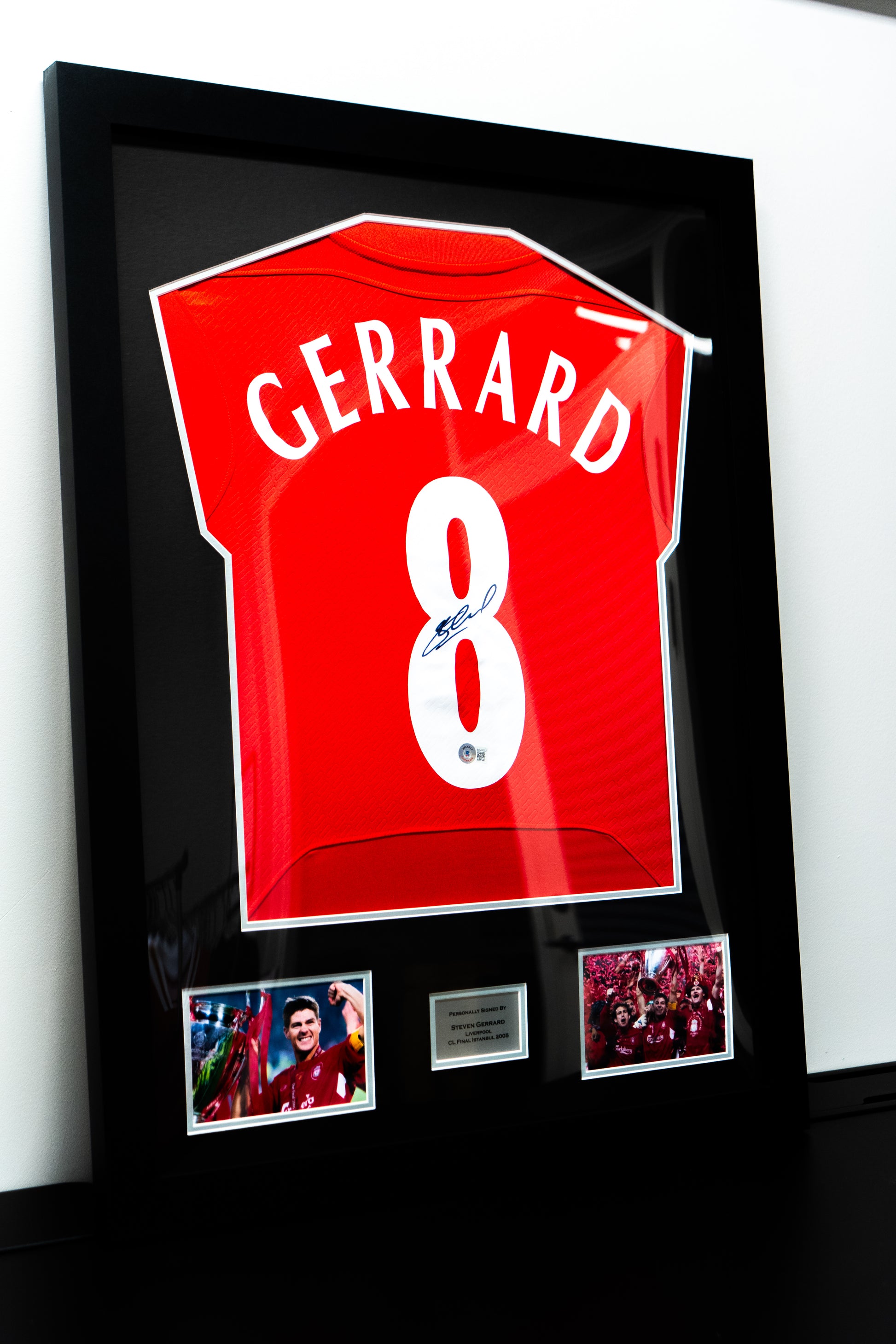 Signert Steven Gerrard Liverpool drakt - CL Finale Instanbul 2005