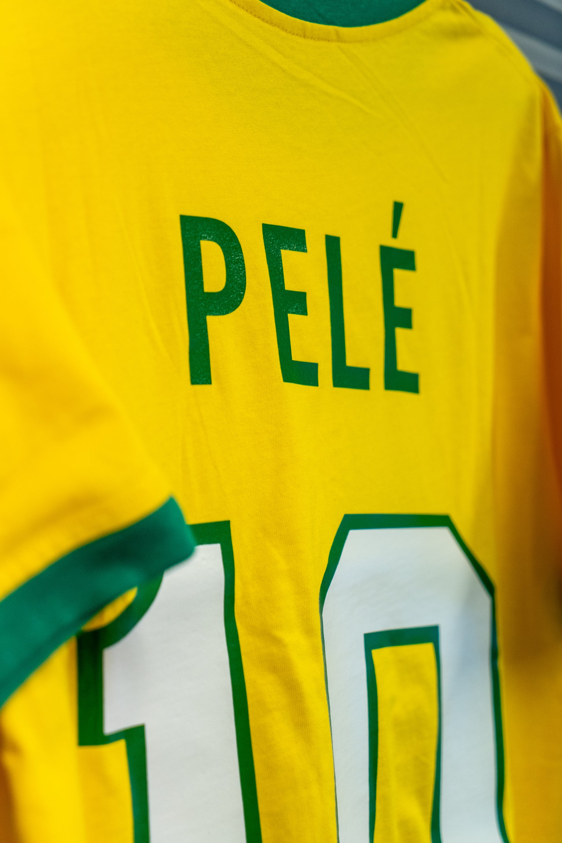 Signert Pele Brasil drakt