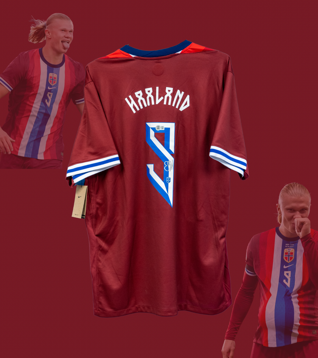 Signert Erling Braut Haaland Norge drakt