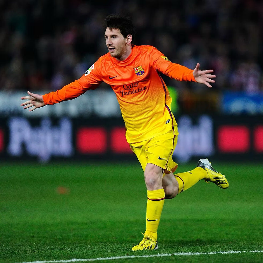 Signert Innrammet Messi Barcelona bortedrakt 12/13