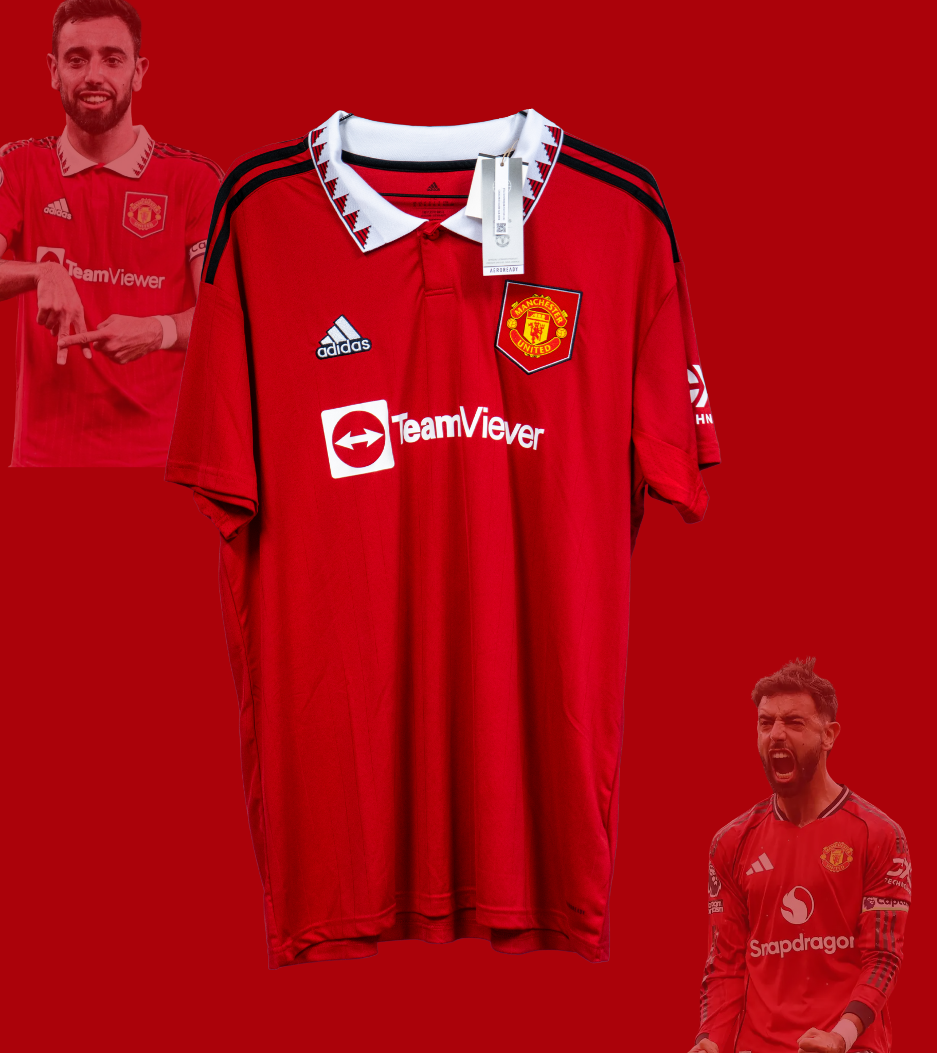 Signert Bruno Fernandes hjemmedrakt 22/23