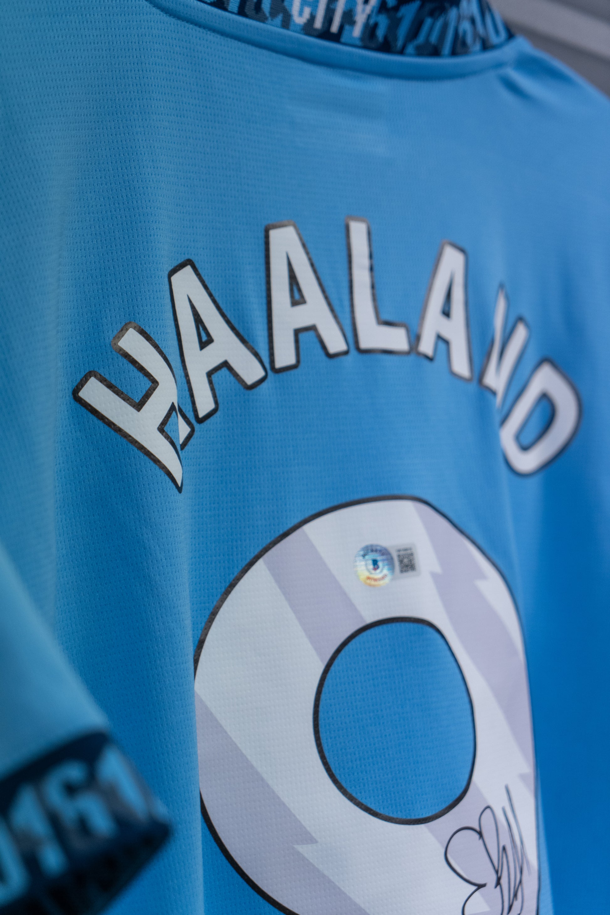 Signert Erling Braut Haaland Manchester City drakt