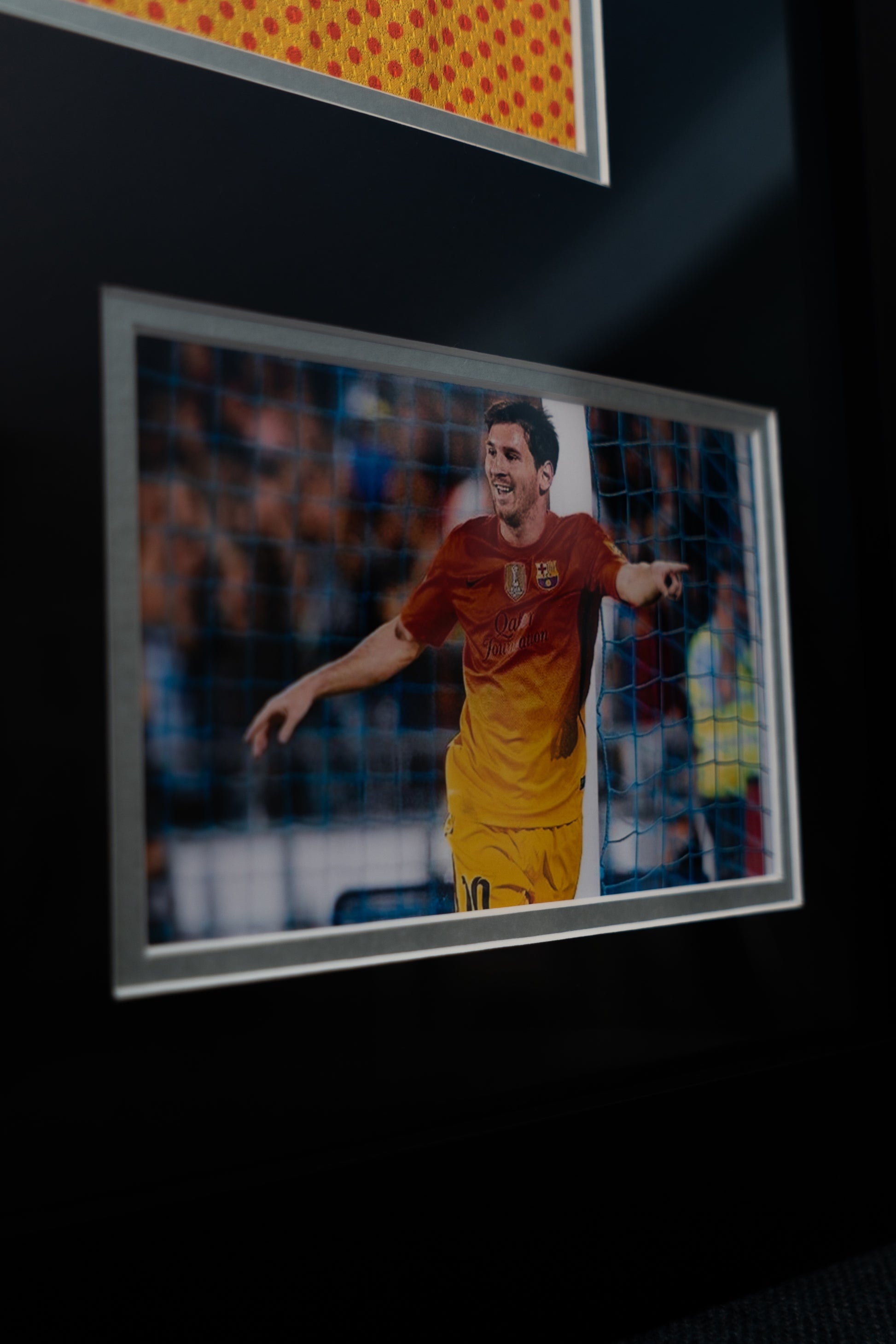 Signert Innrammet Messi Barcelona bortedrakt 12/13