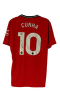 Matheus Cunha Signert Manchester United hjemmedrakt 25/26