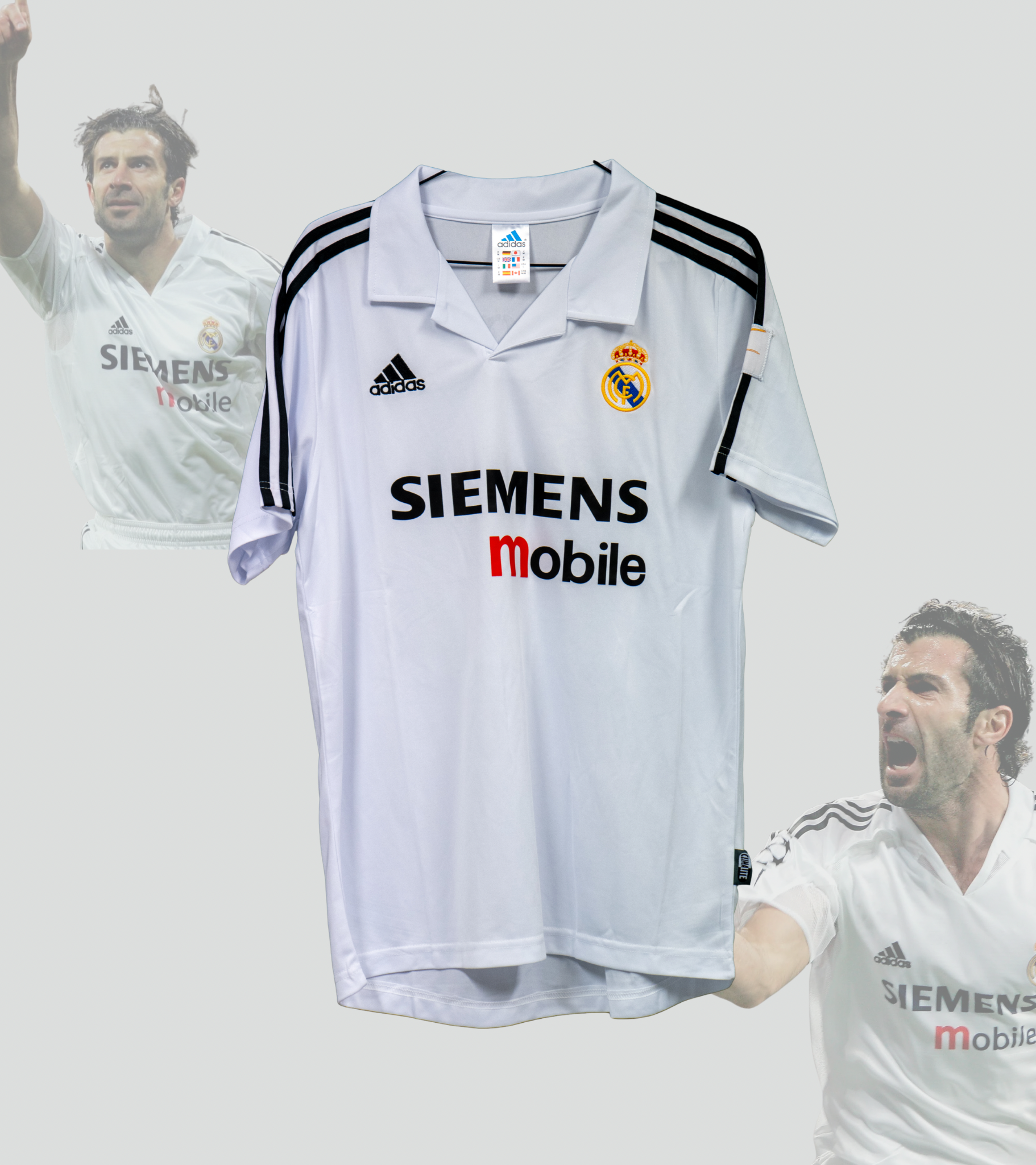 Signert Luis Figo Real Madrid drakt