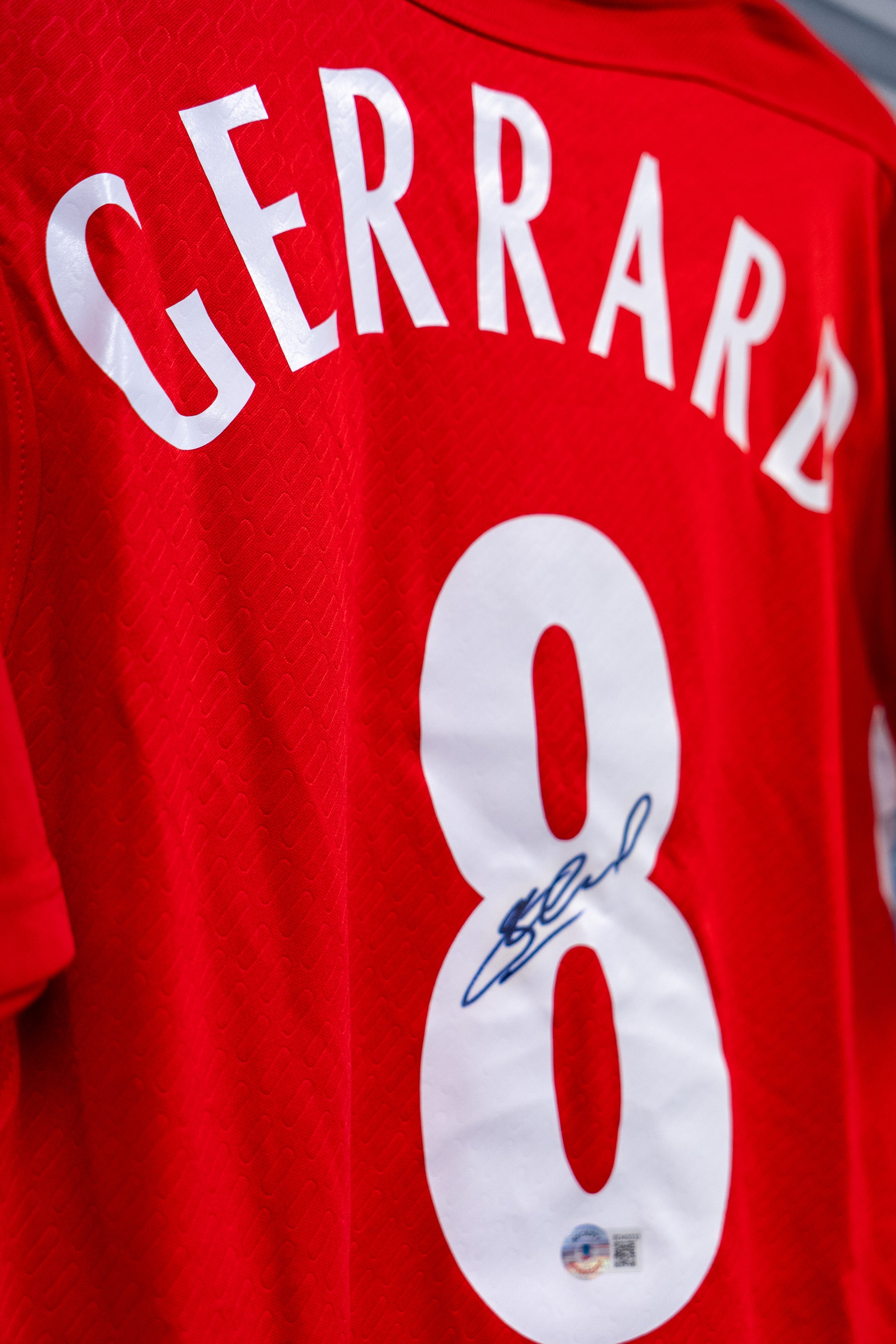 Signert Steven Gerrard Liverpool drakt - CL Finale Instanbul 2005