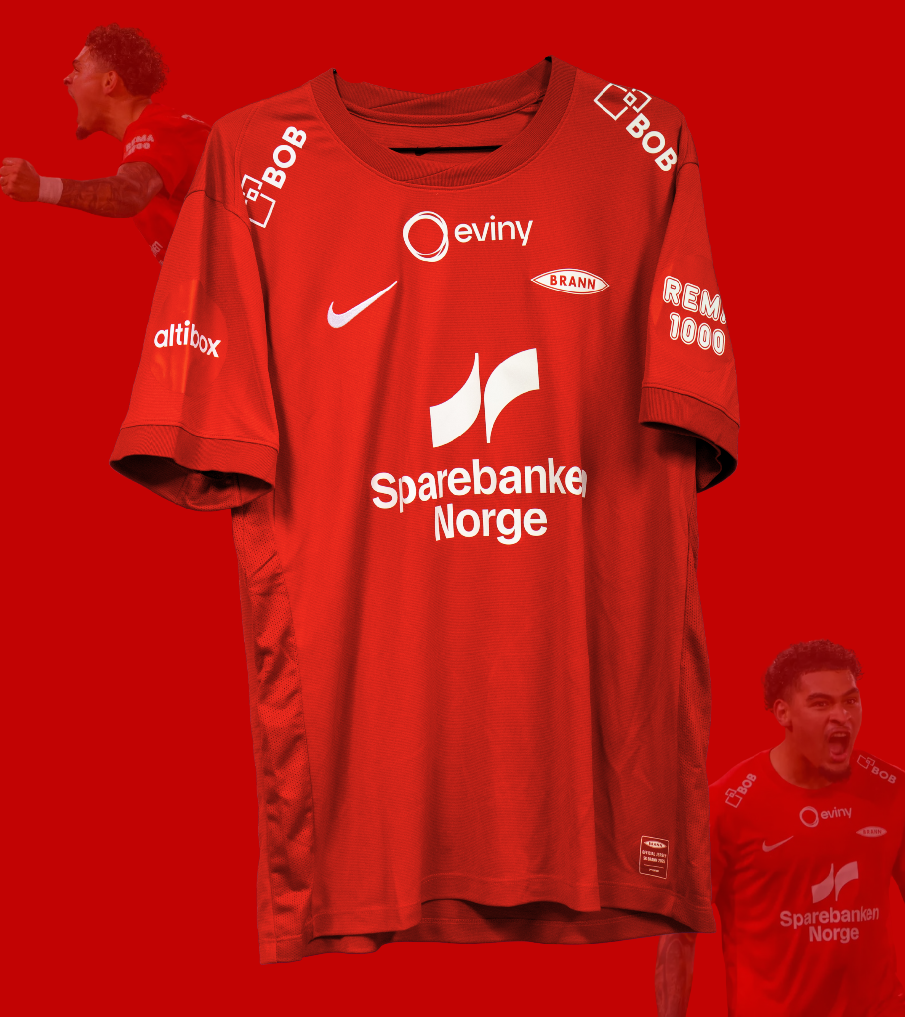 Signert og Kampbrukt Noah Holm Brann drakt