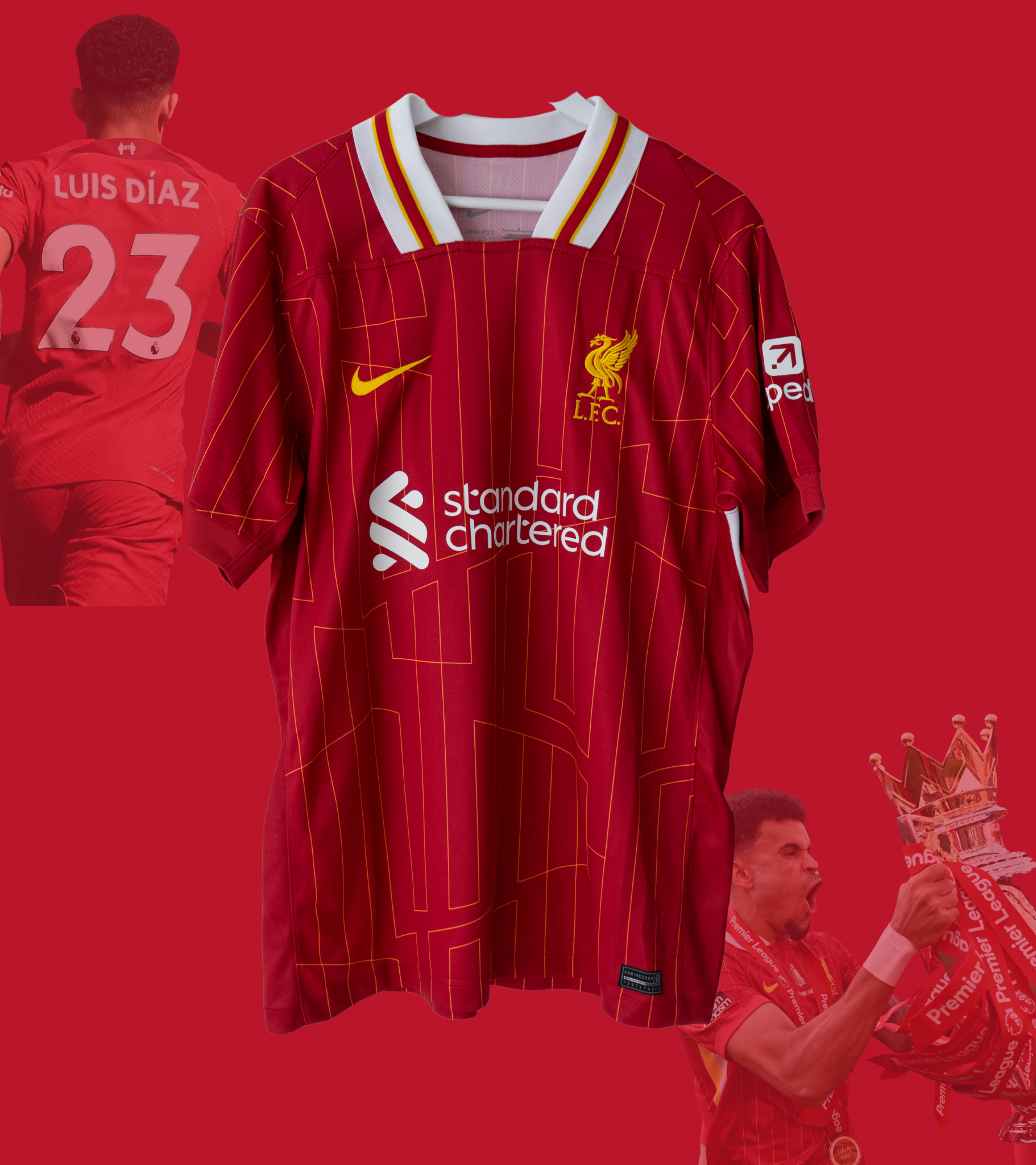 Signert Luis Diaz Liverpool Drakt