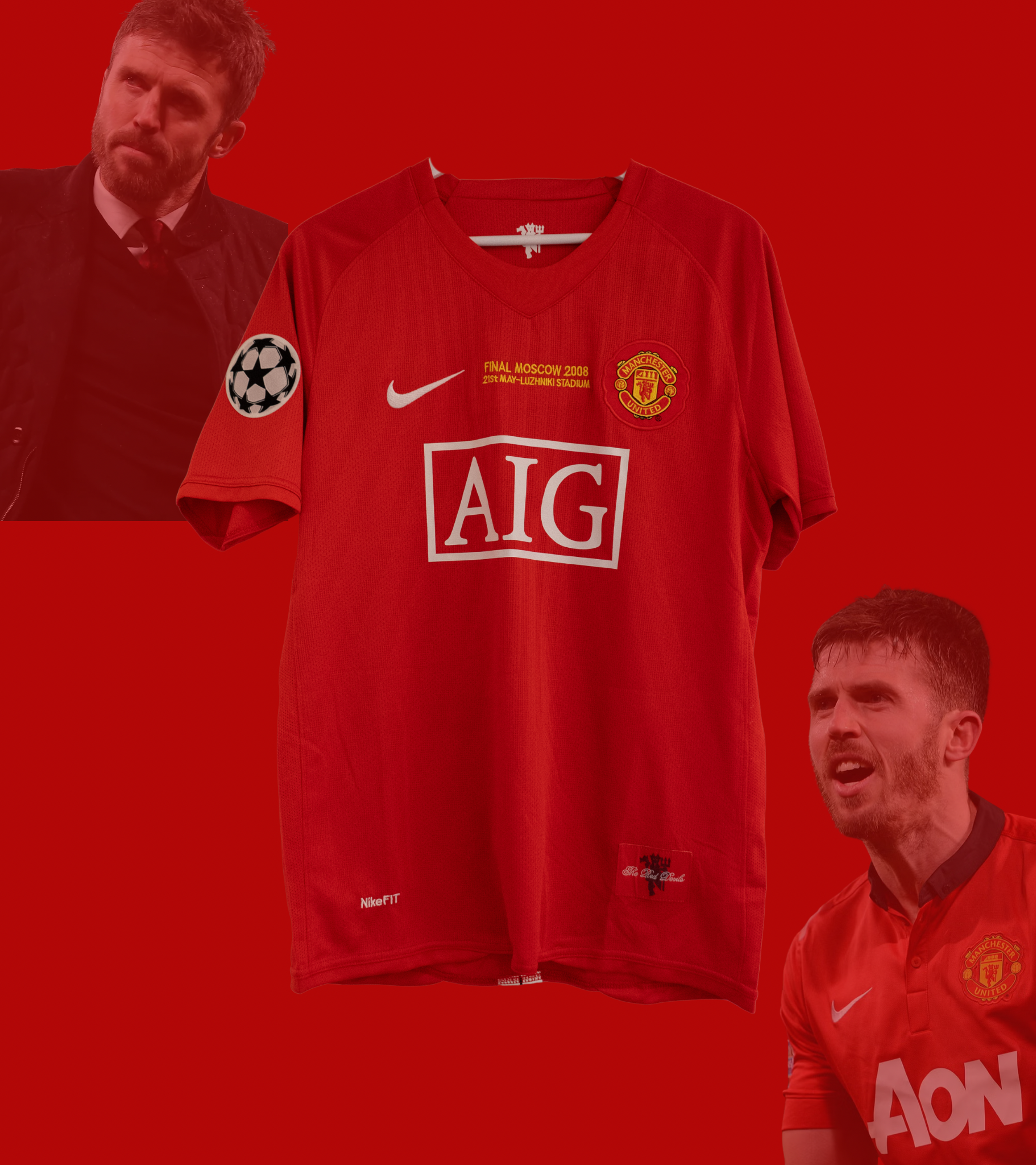 Michael Carrick Signert Manchester United drakt