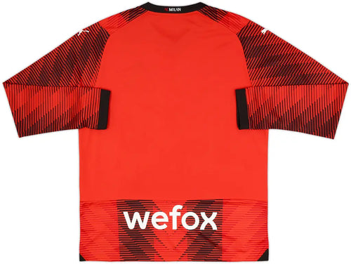 2023-24 AC Milan Hjemme L/S drakt