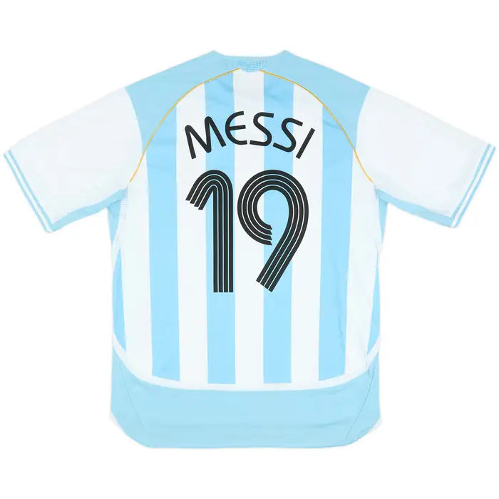 2006 Argentina adidas Reissue Hjemme drakt Messi #19