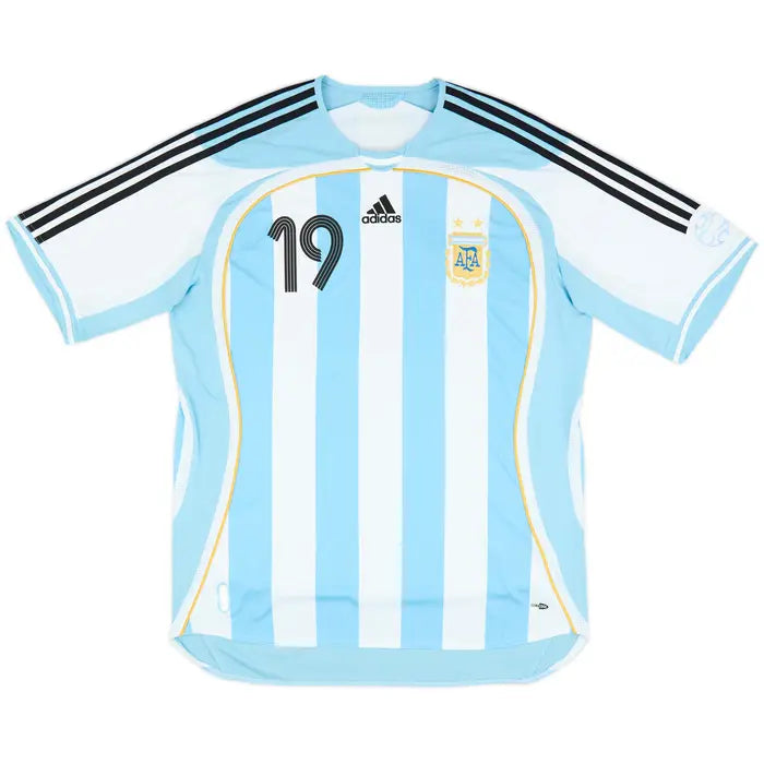 2006 Argentina adidas Reissue Hjemme drakt Messi #19