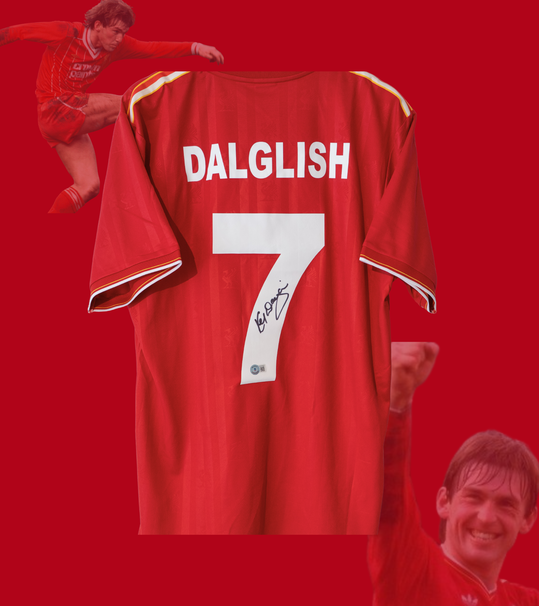Signert Kenny Dalglish Liverpool Drakt