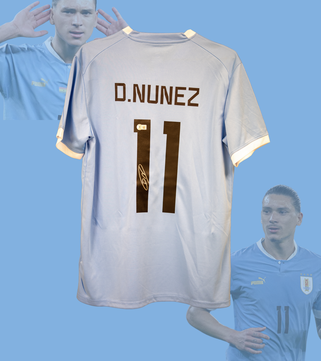 Signert Darwin Nunez Uruguay drakt
