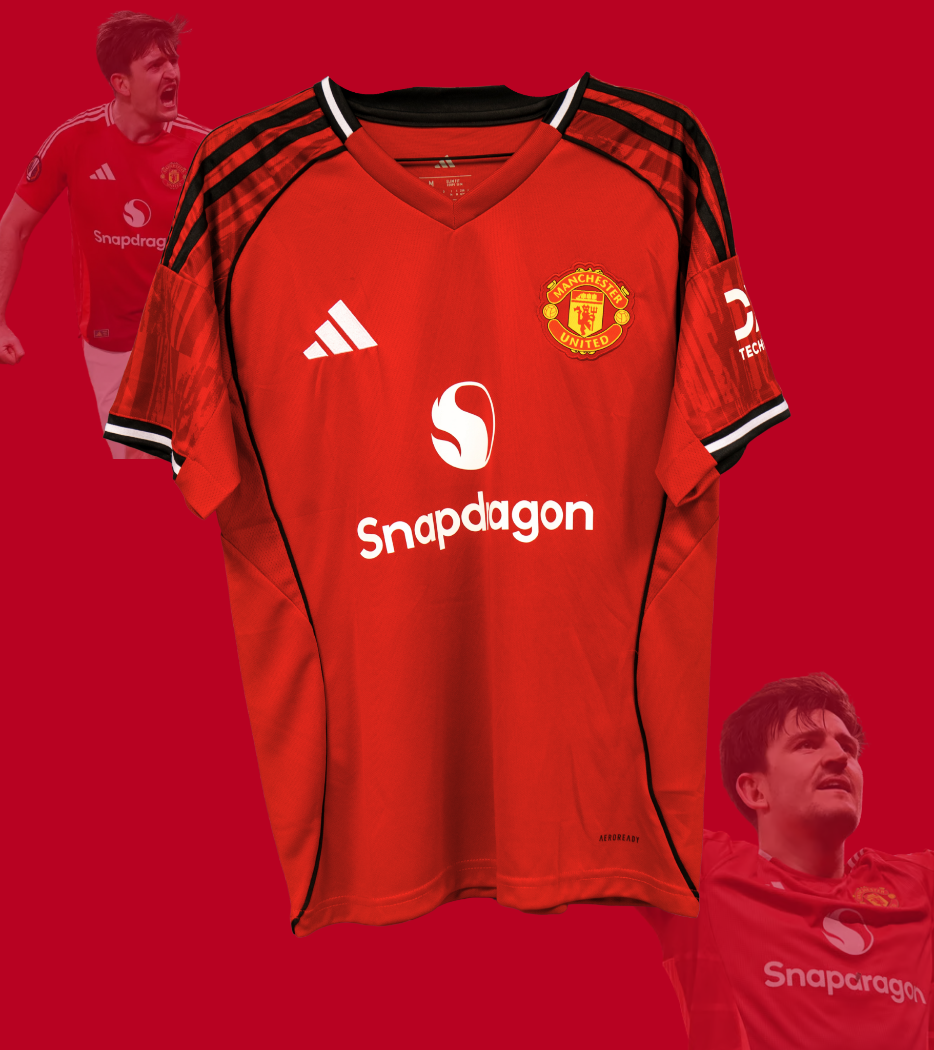 Harry Maguire Signert Manchester United hjemmedrakt 25/26