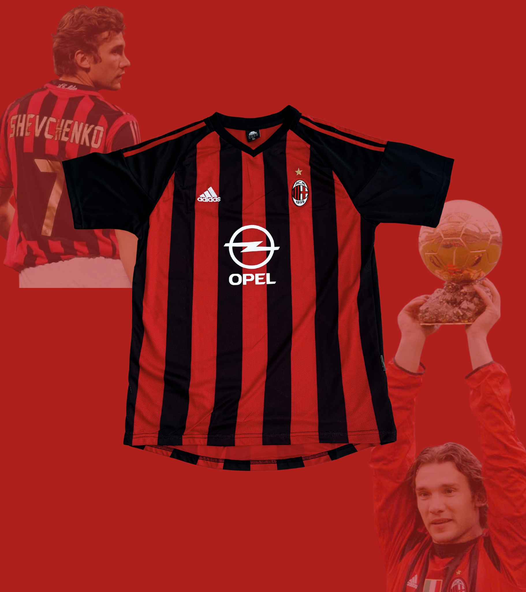 Signert Shevchenko AC Milan hjemmedrakt