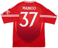 2024-25 Manchester United Hjemme Player Issue L/S drakt Mainoo #37