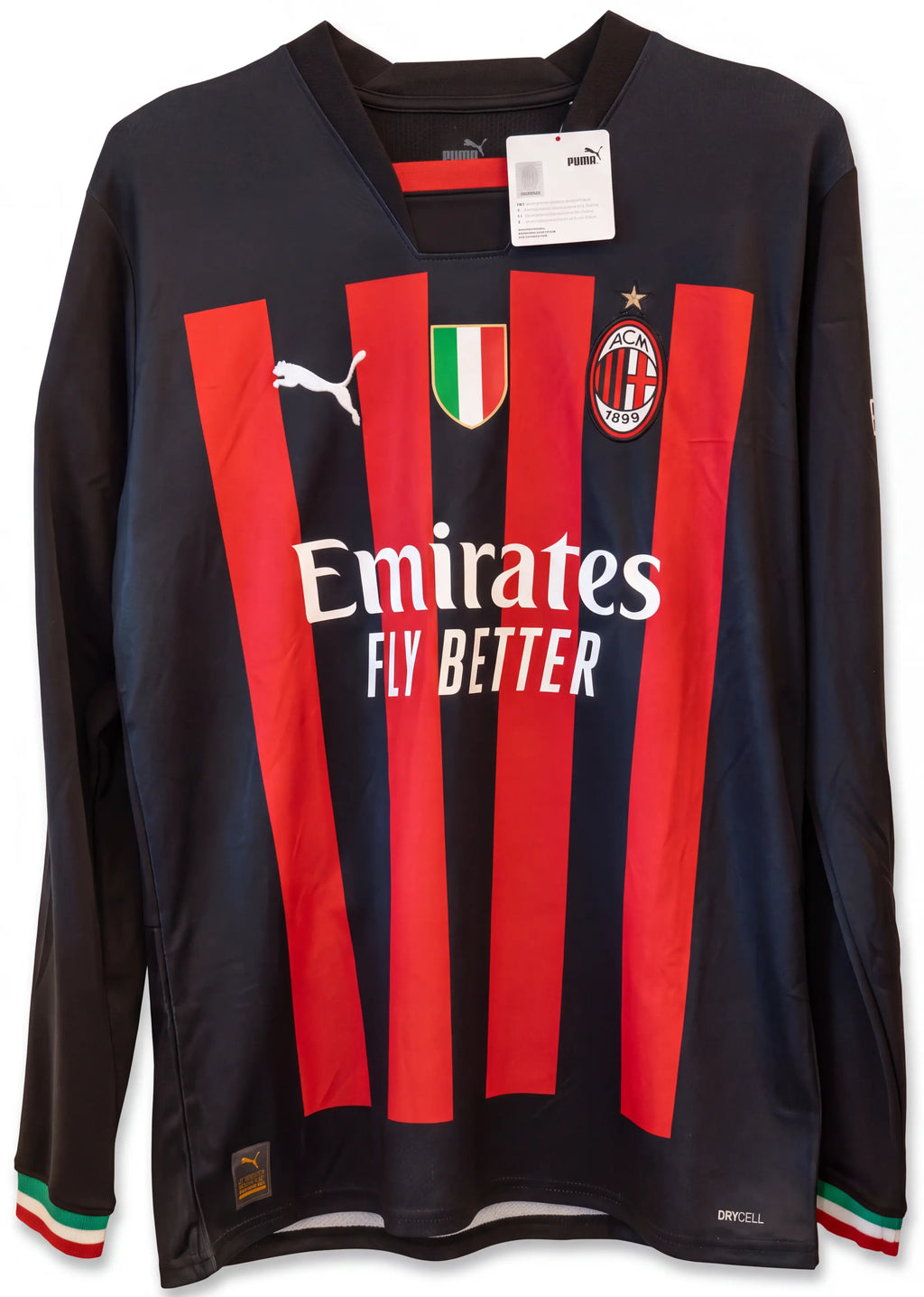 2022-23 AC Milan Hjemme CL Patch L/S drakt Ibrahimovic #11