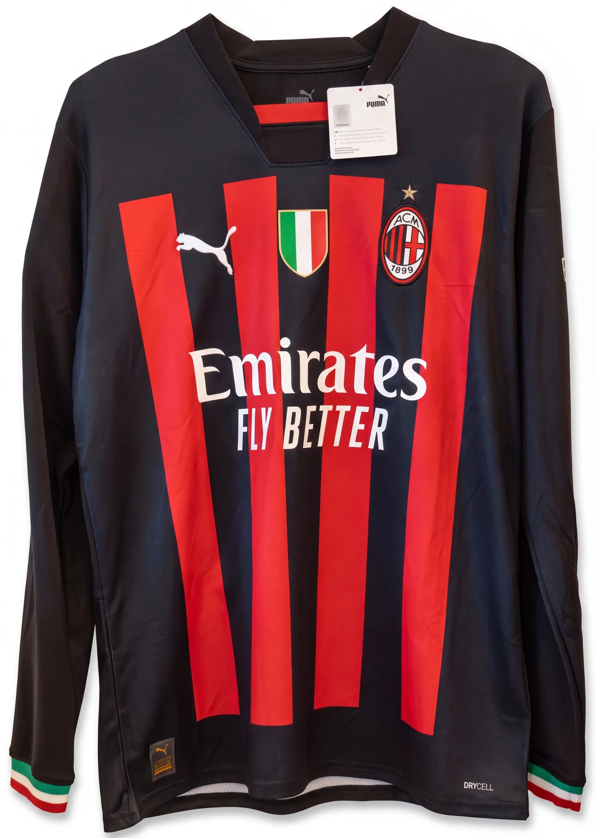 2022-23 AC Milan Hjemme CL Patch L/S drakt Ibrahimovic #11